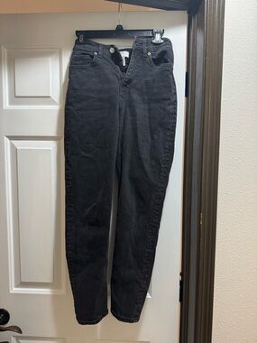 H&M High-Rise Black Denim Jeans
